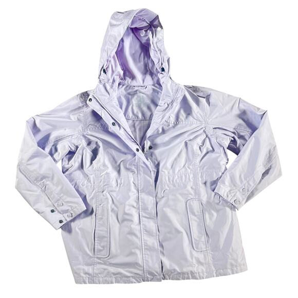 L.L.Bean Women’s Hemispheres Waterproof Hooded Rain Jacket 1X Plus Retail $179 - Picture 4 of 15